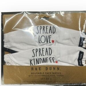 NEW Rae Dunn Face masks SPREAD LOVE / KINDNESS
